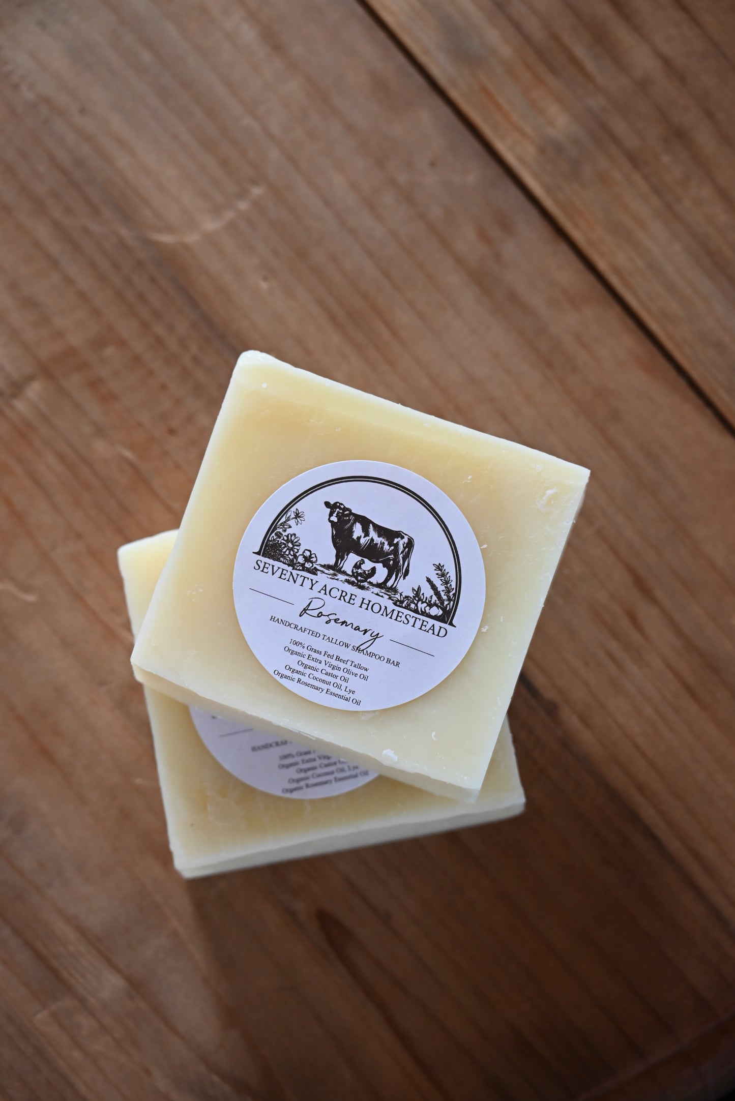 Rosemary & Castor Oil Tallow Shampoo Bar